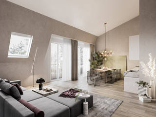 Interior visualization of the Mainbogen Palais in Fechenheim, Render Vision Render Vision