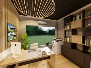 Escritório em 3D, Ana Gonçalves, Interior Designer Ana Gonçalves, Interior Designer 모던스타일 서재 / 사무실