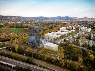 Architectural visualization of the European Center for Medium-Range Weather Forecasts (ECMWF) in Bonn, Render Vision Render Vision