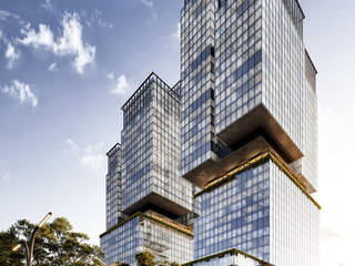 Concept design of a skyscraper in Frankfurt am Main, Render Vision Render Vision