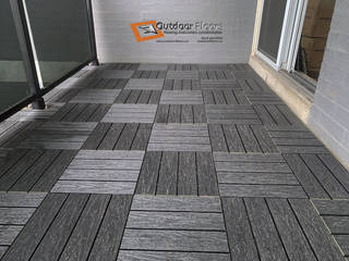 Outdoor tiles on Toronto balcony | Composites are KING bc of superior durability, no need for maintenance and visual appeal. By Outdoor Floors Balcony Flooring in Toronto, Outdoor Floors Toronto Outdoor Floors Toronto Balcón Compuestos de madera y plástico