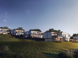 Exterior visualization of the Panorama living oasis in Gleisdorf, Render Vision Render Vision