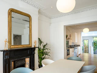 Archway House, London, Jones Associates Architects Jones Associates Architects モダンデザインの ダイニング