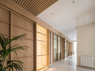 Casa Bot´anico, Destudio Arquitectura Destudio Arquitectura Modern corridor, hallway & stairs