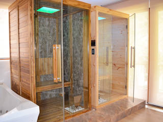 . BIENESTAR Y DESCANSO | CHÍA ., BOHER Saunas & Baños Turcos BOHER Saunas & Baños Turcos Rustic style bathroom Wood Wood effect