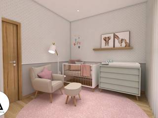 Projeto - Design de Interiores - Quarto Bebé MP, Areabranca Areabranca Nursery/kid's roomWardrobes & closets