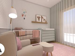 Projeto - Design de Interiores - Quarto Bebé MP, Areabranca Areabranca Nursery/kid's roomBeds & cribs