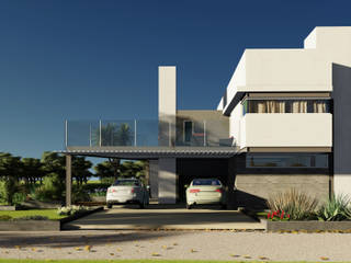 Casa Country, Estudio Marcos Fernandez Estudio Marcos Fernandez Modern houses
