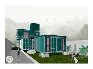 CASA CONTAINER RS, ARQViva Arquitetura Sustentável ARQViva Arquitetura Sustentável Detached home آئرن / اسٹیل