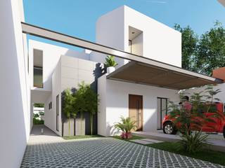 Casa SJ, Vintark arquitectura Vintark arquitectura منزل عائلي صغير طوب