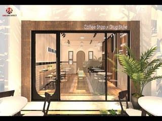 Coffee Shop & Drugstore, Lims Architect Lims Architect พื้นที่เชิงพาณิชย์
