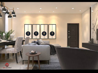 AJ House (Living Room), Lims Architect Lims Architect غرفة المعيشة