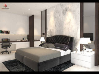 AJ House (Master Bedroom & Office), Lims Architect Lims Architect غرف نوم صغيرة