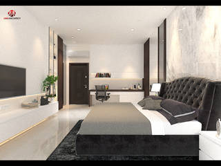 AJ House (Master Bedroom & Office), Lims Architect Lims Architect Phòng ngủ phong cách hiện đại