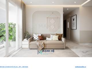 Sunny Palza - 69m2 - 2PN, Công ty Cổ Phần Nội Thất Mạnh Hệ Công ty Cổ Phần Nội Thất Mạnh Hệ Phòng khách