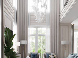 Дом в КП Вешки. House Veshki , Rubleva Design Rubleva Design Classic style living room