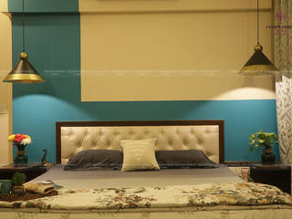 A classical Indian Contemporary 3 BHK Home Interiors, Cee Bee Design Studio Cee Bee Design Studio Dormitorios de estilo clásico
