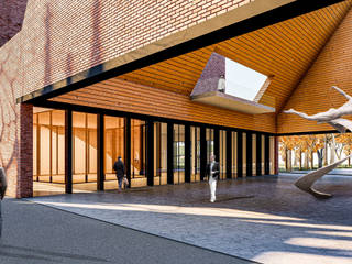 Sara Hilden Art Museum Building, DELISABATINI architetti DELISABATINI architetti Scandinavian style study/office Bricks