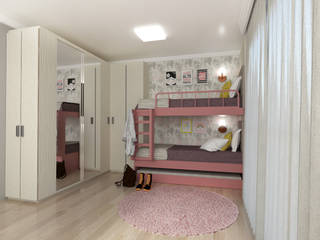 QUARTO INFANTIL, Projetos Secilia Garrido Projetos Secilia Garrido Kız çocuk yatak odası Ahşap Ahşap rengi