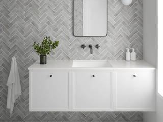 Coco, Equipe Ceramicas Equipe Ceramicas Scandinavian style bathroom Tiles Grey