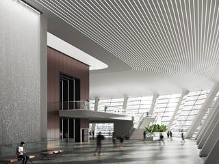 Interior view of the NorCon convention and event center in Hamburg, Render Vision Render Vision