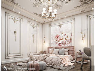 غرفه نوم رئيسيه, مهندس معمارى حر مهندس معمارى حر Camera da letto in stile classico