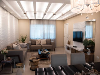 Residencia em condomínio, roberta ribeiro interiores roberta ribeiro interiores Modern living room