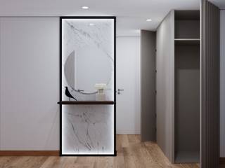 Casa Douro, Alpha Details Alpha Details Minimalist corridor, hallway & stairs