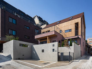 하늘마루집(다올재), ADMOBE Architect ADMOBE Architect Houten huis