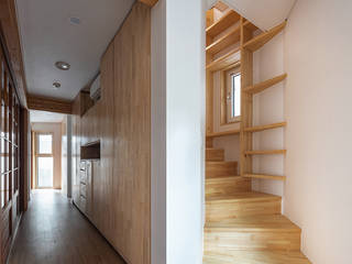 호와원, ADMOBE Architect ADMOBE Architect Couloir, entrée, escaliers modernes