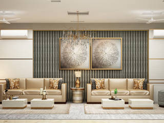 Hailey Road, Shruti Sodhi Interior Designs Shruti Sodhi Interior Designs 모던스타일 거실