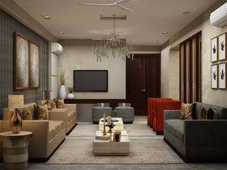 Hailey Road, Shruti Sodhi Interior Designs Shruti Sodhi Interior Designs 모던스타일 거실