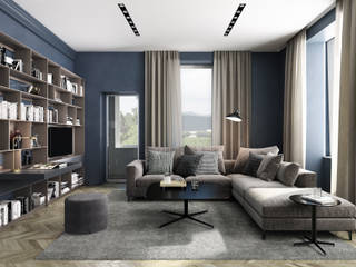 villa anni 20 in versilia, Vegni Design Vegni Design Modern living room
