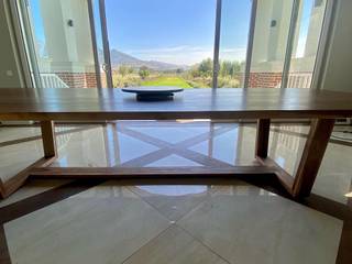 WALNUT DINING ROOM TABLE, Forest Forged Forest Forged Minimalist dining room Wood Wood effect