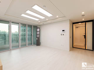 양천롯데캐슬 아파트 29py, 곤디자인 (GON Design) 곤디자인 (GON Design) Modern Living Room