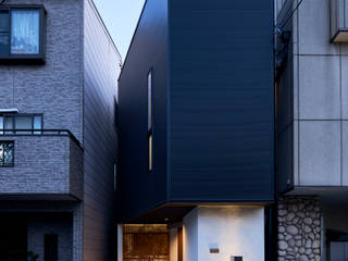 大阪市の家, 建築設計事務所 KADeL 建築設計事務所 KADeL 狭小住宅 青色