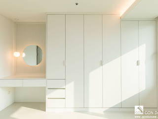 영등포 삼환아파트 42py, 곤디자인 (GON Design) 곤디자인 (GON Design) Nowoczesna sypialnia