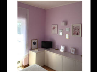 Quarto de menina, ACosta pintura de interiores ACosta pintura de interiores Classic style bedroom Pink