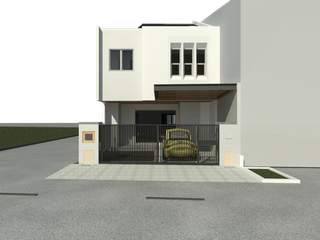 Simplicity on Rebuild, Nine E Studio Sdn Bhd Nine E Studio Sdn Bhd Terrace house