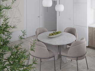 ALL MINIMAL, Nevi Studio Nevi Studio Minimalist dining room