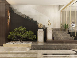 Luxury Villa Interior - Cairo, Egypt , THDstudio THDstudio Modern living room