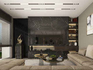 Luxury Villa Interior - Cairo, Egypt , THDstudio THDstudio Salones modernos