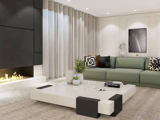 Espaço Requinte (Design de Interiores), NURE Interiores NURE Interiores Modern living room