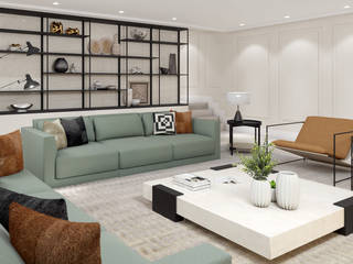 Espaço Requinte (Design de Interiores), NURE Interiores NURE Interiores Modern living room