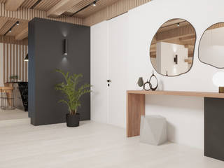 Casa serena (Design de Interiores), NURE Interiores NURE Interiores Moderner Flur, Diele & Treppenhaus