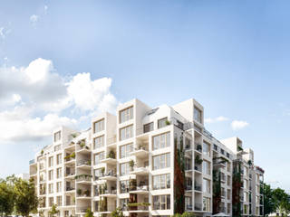 Exterior visualization of an apartment building, Render Vision Render Vision Multi-Family house