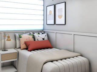 Quarto Adaptável, Vila 03 Arquitetura Vila 03 Arquitetura Small bedroom