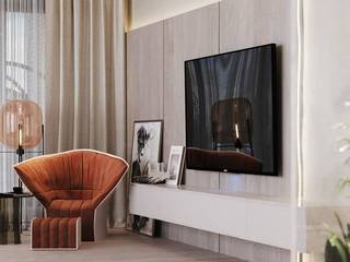 Дизайн квартиры в ЖК «Ривер Парк» — Островок уюта, Вира-АртСтрой Вира-АртСтрой Modern living room