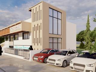 PKPS Commercial Building @Babaleshwar , Cfolios Design And Construction Solutions Pvt Ltd Cfolios Design And Construction Solutions Pvt Ltd Espaços comerciais