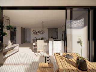 Apartamento FA, Felipe Salazar. Arquitecto Felipe Salazar. Arquitecto شرفة